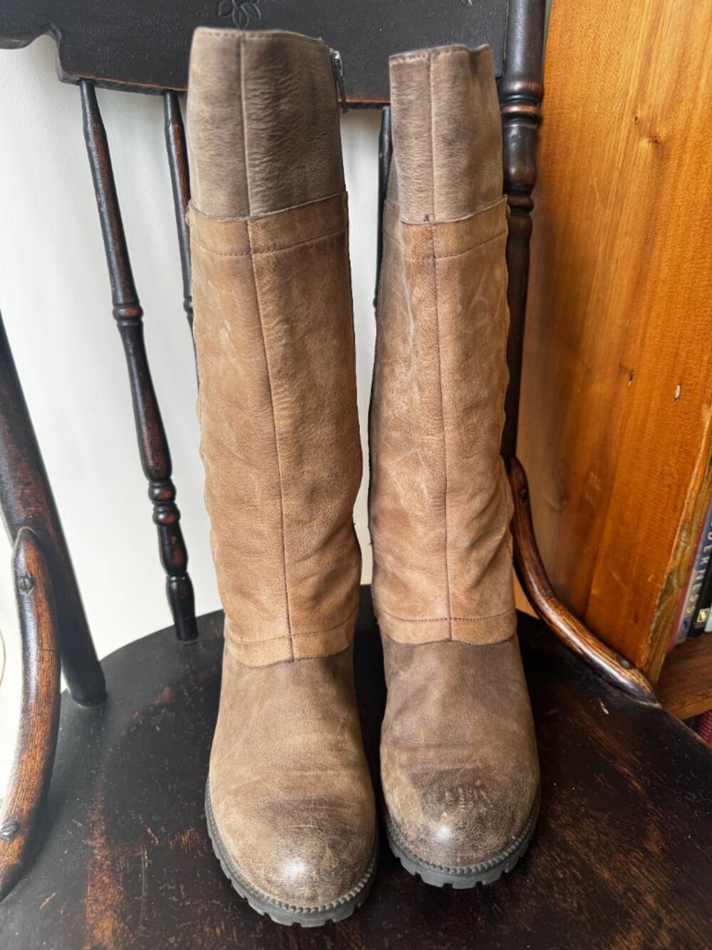 Clarks Brown Leather GORE-TEX Waterproof Riding Boots Size 7.5 - Picture 4 of 9